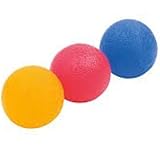 fine-toned® 3 x Gel Hand Therapy Exercise Balls - Firm/Medium /Soft- plus FREE EXERCISE CHART and instructions