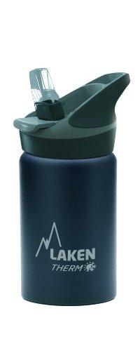 LAKEN® JANNU THERMO FLIP Edelstahl Isolierflasche mit Flip Mundstück (Trinkhalm) | Thermosflasche | Weite Flaschenöffnung | Schadstofffrei | Inox | Rostfrei - 2