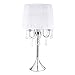 Produktbild Light Prestige Mona Schreibtischlampe, Textur, E14, 40 W, Silber, 36 x 36 x 68.09 cm