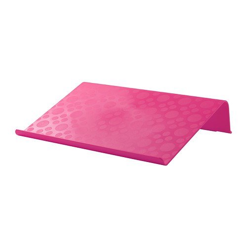 IKEA BRÄDA Laptophalter. 42x31 cm. Farbauswahl SCHWARZ, ROSA ODER GRÜN (Rosa)