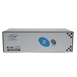 Linkskey 2-Port Dual DVI Monitor PS2 KVM Switch mit Kabel (LDV-DM02ESK) 4 Port