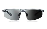 Lente de transición adaptativa fotocromática -- las lentes inteligentes cambian automáticamente de color según la intensidad de luz diferente. Déjate sentir los verdaderos colores en diferentes ambientes. Versátil y sensible en todas las condiciones y excelente para reducir la fatiga ocular durante el uso durante todo el día