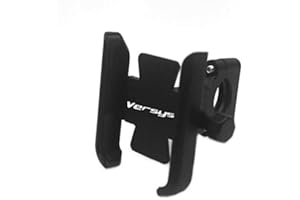 ANYWAY Porta cellulare per moto per KAWASA KI Versys 650 1000 X300 Versys650 Versys1000 Versys-X300 Morsetto per staffa per telefono anti vibrazione Tipo universale per manubrio(Nero)