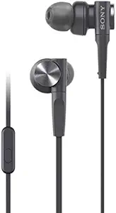 (Renewed) Sony MDR-XB55AP Premium Wired In Ear Headphone with Mic (Black)