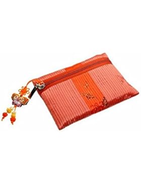 Elegante kleine Design Brieftasche für Frauen, Himmel blau Farbe. Leicht und haltbar RamieStoff. Originalzubehör