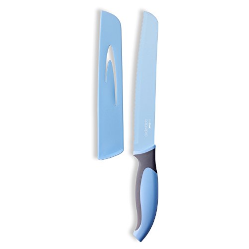 ProCook Colourpro Brotmesser, 20 cm, dunkelblau