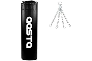 AASTA 4 Feet Filled Punch Bag, MMA Kick Boxing, UFC, Hanging Punching Bag Chain