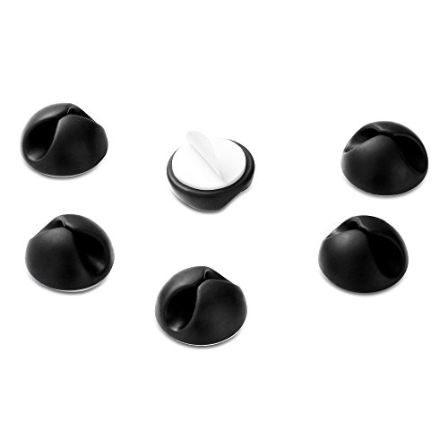 Adaptare 95620 Kabel Drops für Kabelführung 6 Stück schwarz