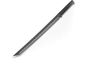 Playwell Martial Arts Negro Polipropileno Contacto Completo Ninja Gatana Espada con Vaina