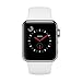 Produktbild Apple Watch Series 3, 38 mm, GPS + Cellular, Edelstahl Gehäuse, Silber mit Sport-Armband, Soft Weiß, 2017