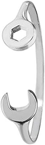 925 Sterling Silver Baby Bangle Solid White Child Boy Spanner 6.83gr Hallmarked