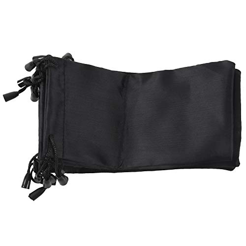 Preisvergleich Produktbild Tiamu 10 Schwarz Sonnenbrille Brillen-Tuch Tasche 7.1x3.5