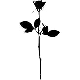 Lot de 2 Rose Bol Depeche Mode Car Decor Violator DM Sticker Tatouage Autocollant Film - Noir