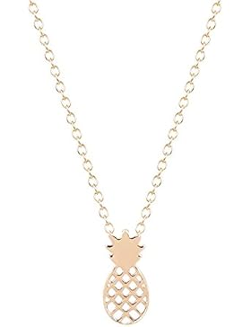 Halskette Ananas 18karat vergoldet