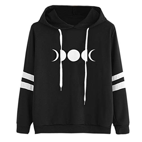 Sweat à Capuche Femme, Sweatshirt Hoodies Pull en Coton à Manches Grande Taille Veste de Sport avec Poches Longues Tops Blouse Shirt Streetwear