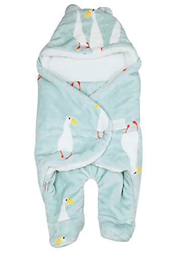 October Elf neonato bambino Swaddle addensare Coperta sacco a pelo avvolgere regalo per l'autunno e l'inverno (S-separare, Anatra colorata)
