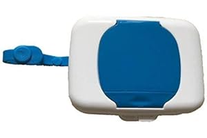 HOMEYUSER Baby Wipes Dispenser Portable Wet Wipe Holder Box Wet Wipes Pouch Travel Child Tissue Case (Blue)