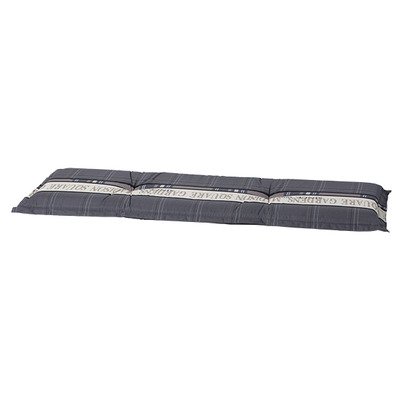 Madison Auflage Bank 50% Baumwolle/50% Polyester Dessin Garden grau, grau, 150 x 48 cm