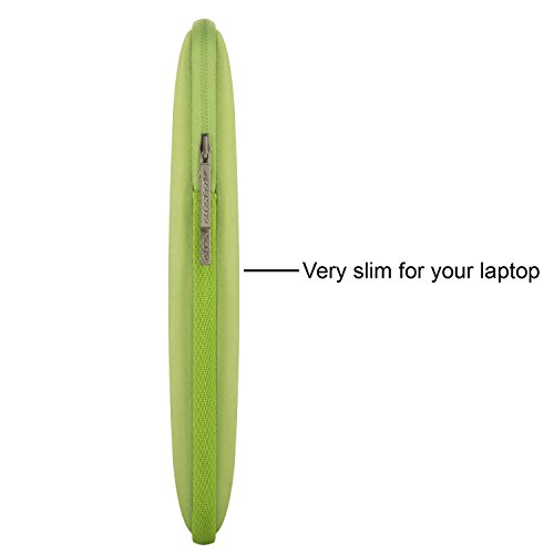 MOSISO Wasserresistente Lycra Laptop Hülsen Beutel Abdeckung für 13-13.3 Zoll MacBook Pro, MacBook Air, Notebook mit kleinem Kasten Fall, Greenery - 6