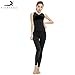 Produktbild Dailyinshop PIERYOGA J71207C + J71880 Frauen Hohe Elastizität Yoga Sets Weste Hosen Anzüge (Farbe: Schwarz)