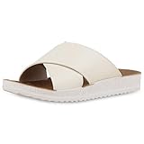lederpuschen baby mit namen  SCARPE VITA Damen Sandalen Leder-Optik Pantoletten Flache Profilsohle Freizeit Schuhe Bequeme Hausschuhe 182495 Beige 38