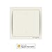 Produktbild Koogeek Wifi Smart Light Dimmer Schalter 220 ~ 240V Arbeitet mit Apple HomeKit Siri-Fernbedienung Ein-Weg Einbahniger einzelner Pfosten-Wand-Schalter auf Netz-Monitor-Leistungsaufnahme 2.4GHz Beige,Ein Neutralleiter ist erforderlich