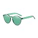 Produktbild Sonnenbrille Damen, Sonnena Damen Mode Sommerbrille Klassische Großer Rahmen Katzenaugen Sonnenbrille Colorful UV Schutz Gläser Eyewear (Grün)