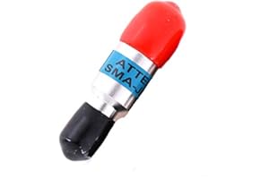 TOOLOFLIFE Attenuatore fisso coassiale SMA-JK maschio a femmina RF 2W 6 GHz 50 Ohms Connettori blocco coassiale DC Blocker (20DB)