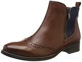 Weicher Gehcomfort CAPRICE Damen Belen Stiefeletten, Braun (Cognac/Ocean 387), 41 EU