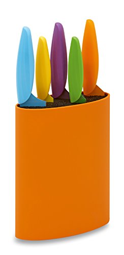 Preisvergleich Produktbild Ausonia 96423 Farbiger Messerblock, Orange