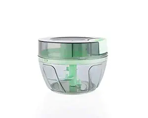 Devils Trading 450 ml Handy Chopper,Premium Transparent Mini with 3 Blades for Chopping Vegetables and Fruits for Your Kitchen