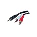 Produktbild S-Conn 3.5 mm – 2 x RCA 2.5 M 2.5 M 3.5 mm 2 x RCA Schwarz, Rot, Weiß Audio-Kabel – Audio-Kabel (2,5 m, 3,5 mm, 2 x RCA, Male Connector, Male Connector, schwarz, rot, weiß)