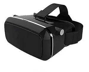 Infinizy All New Virtual Reality Headset for 3D Video Movies, Gaming Headset Compatible with All Smartphones (Black) with 8 Year Warranty