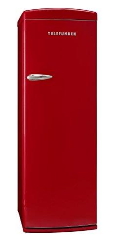 Telefunken TFK043FR2 Khl-Gefrier-Kombination / A++ / 177 cm Hhe / 197 kWh/Jahr / 281 L Khlteil / 30 L Gefrierteil / Retro-Design / rot