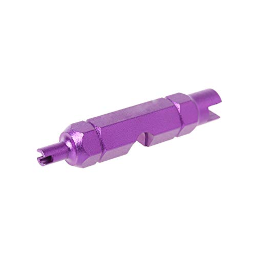 WeilinWU Bicycle Valve Remover Removal Aluminum Alloy CNC MTB Bike Parts Repair Tools For Schrader For Presta Purple Cycling Accessories