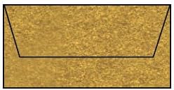 Paperado DL Lined Tissue Envelope - Gold (Pack of 5)