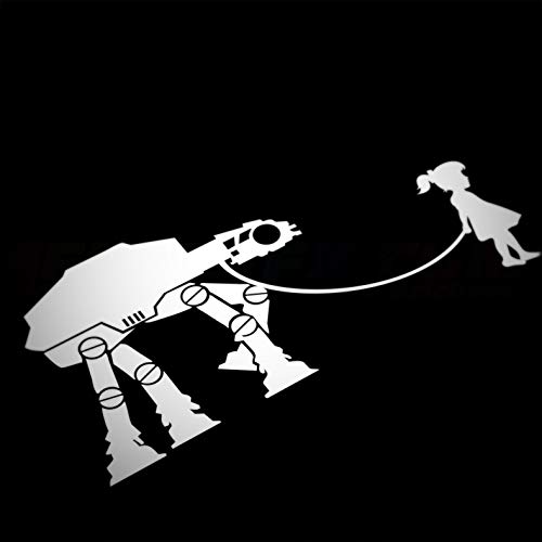 Banksy at-at Sticker, Star Wars, Vinyl Decal, Window Bumper Sticker, Car Styling, Auto Tuning, Funny Car Sticker, Caravan Campervan Decal, 200mm