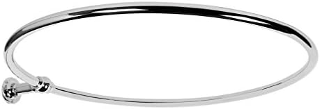 SMR BathroomsSR H-C Traditional Round Chrome 850 mm Shower Curtain Rail with One Wall Stay