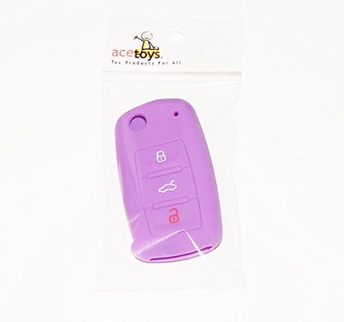 3 Button Remote Flip Key Shell Case FOB IN WITH COLOUR BUTTON MARKING for VW Golf VW Passat VW Bora VW New Beetle VW Scirocco VW Jetta VW Touran VW Fox VW Polo VW Tiguan VW Eos VW Sharan VW Touareg VW Phateon VW Caddy VW T5 VW Amarok VW Lupo Seat Altea Seat Alhambra Seat Leon Seat Ibiza Seat Exeo Seat Cordoba Seat Arosa Skoda Octavia Skoda Fabia Skoda Superb Skoda Roomster Skoda Yeti IN (PURPLE)