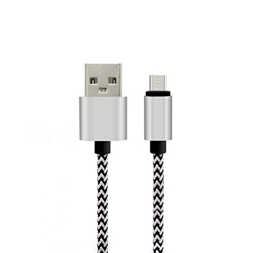 Plata trenzado fuerte USB-C USB 3.1 Tipo C Cable De Carga Y Sincronización De Datos Para Diversos teléfonos