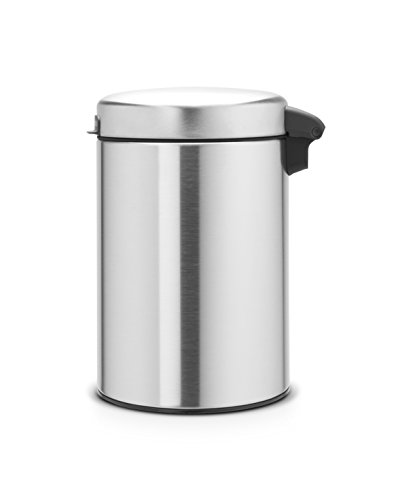 Brabantia 115561 Wandabfallbehälter newIcon mit Kunststoffeinsatz, 3 L, Edelstahl, matt steel, 18.4 x 18.3 cm - 5