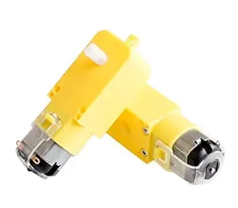 Prestronics DC BO Motor Dual Shaft Smart Car Robot Gear Motor (Pack of 2 B.O Motor)