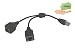 Produktbild RJ45 Y Splitter Adapter Kabel, cerrxian RJ45 Stecker zu Buchse Netzwerk Adapter 1 zu 2 Port Buchse Cat 5/Cat 6 LAN Ethernet Buchse Stecker Adapter Splitter Kabel