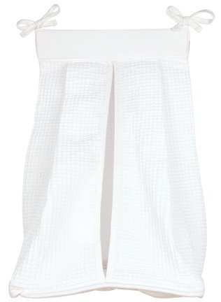 White Pique Diaper Stacker