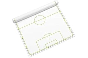 ‎TAKTIFOL Taktifol Rolle Fußball – 25 Bögen (60 × 80 cm), selbsthaftende, abwischbare Taktikfolie | Trainerhilfe für Spielanalyse, Training & Coaching