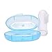 Produktbild Naisicatar Kinder Silikon Zahnbürste Baby-Finger-Zahnbürste Baby-Gum Massage für Mundreinigung mit dem Kasten (Blue 1 Pcs) Nizza Geschenk
