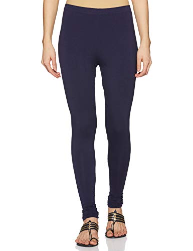 LUX LYRA Women's Leggings (LYRA_Ankle_30_FS_1PC_Navy Blue_Free Size)