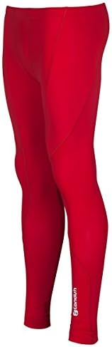 Candish Mens Drx0l Base Layer Compression Cycling Leggings Tights Trousers Under Gear (Red, X-Large)