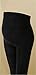 Full-Length Black Ruched Maternity Leggings - UK size 10