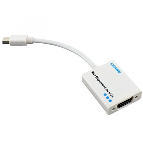 Ligawo 6518907 MDP Mini Displayport zu VGA Adapterkabel „Thunderbolt kompatibel“ weiß - 2
